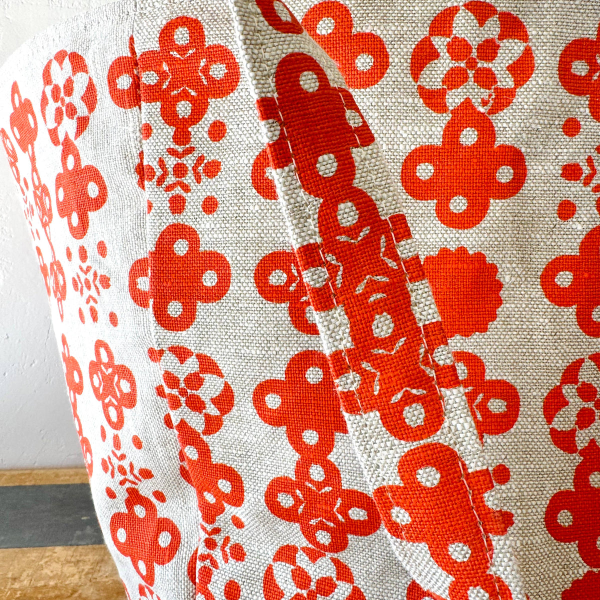 Nordic Heavy Linen Boho Tote Bag