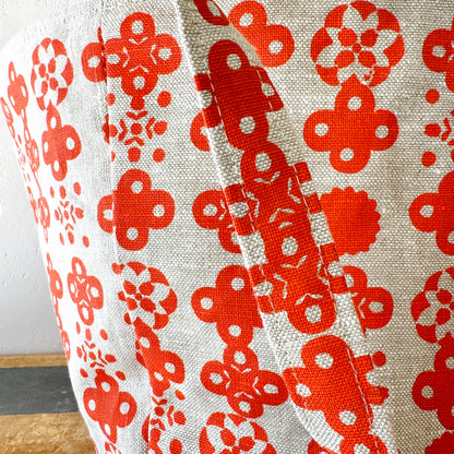 Nordic Heavy Linen Boho Tote Bag